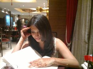 "I love reading so much, that I even read restaurant menus from end to end."