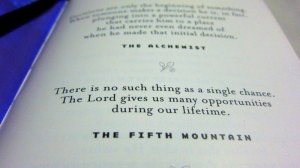 Fifth Mountain Quote